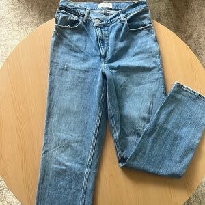 Abercrombie 90s straight ultra high rise Jean